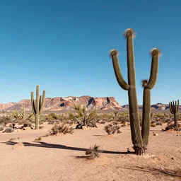 the arizona desert in the style of anton otto fischer