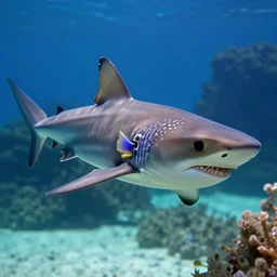shark, puff fish, hybrid, animal photography