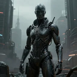 hyperrealistic shoot dark texture made by liquify human 3 d art, cinematic artstation hq character ornate structure ; achine learning vs human, deep web, blade runner 2 0 4 9, mist, сталкер, post - apocalyptic industrial robot city landscape