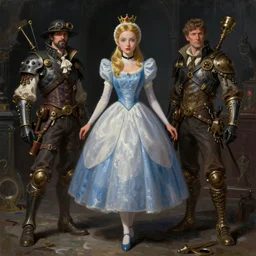 cinderella, steampunk, oil painting, darkness, paint texture, digital painting, highly detailed, artstation, sharp focus, illustration, concept art, ruan jia, charlie bowater, tom bagshaw, norman rockwell