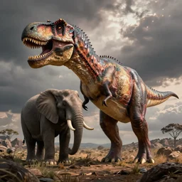 t - rex!!!!!!!!! and elephant hybrid!!!!!!!!! animal