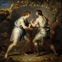 all is fair in love and war, historical oil painting, highly intricate
