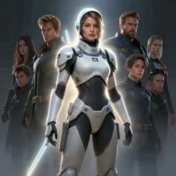 masterpiece concept art by hsiao ron chen and thomas blackshear, imogen poots as a space templar, octane render, matte painting, light halo, by hsiao ron chen, ilya kuvshinov, magali villeneuve, artgerm, jeremy lipkin and michael garmash and rob rey, christophe vacher
