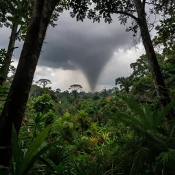 A tornado in the jungle