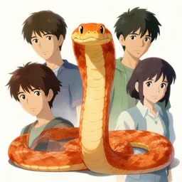 portrait of an orange snake,Character design by charlie bowater, ross tran, artgerm, and makoto shinkai, detailed, inked, western comic book art, 2021 award winning painting,digital art,ultra realistic,ultra detailed,art by greg rutkowski,photorealistic,hyperdetailed,detailed face,deviantart,artstation