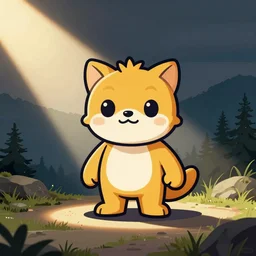 mascot illustration, in the style of dribbble.com
