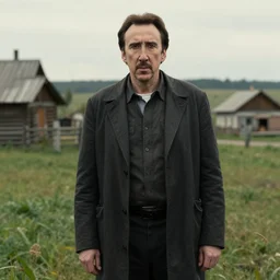 nicholas cage starring in russian depressing arthouse movie about village.