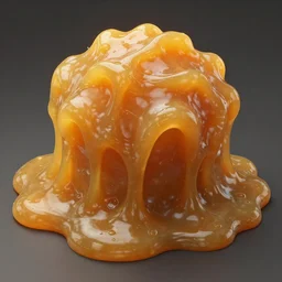 scp - 9 9 9 appears to be a large, amorphous, gelatinous mass of translucent orange slime, weighing about 5 4 kg ( 1 2 0 lbs ) with a consistency similar to that of peanut butter