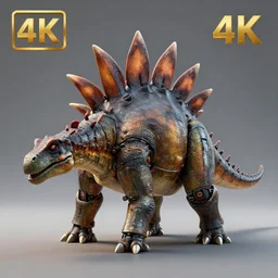 robot stegosaurus, highly detailed, 4 k, hdr, award - winning, octane render, artstation