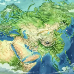fantasy world map, highly detailed, smooth, sharp focus, artstation, illustration by makoto shinkai and moebius and jean giraud