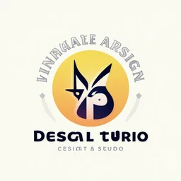stunning logo design of a visual arts design studio