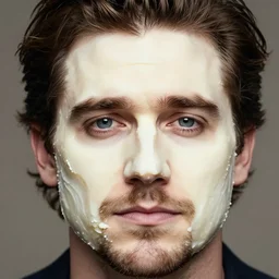 food photography of jake gyllenhaal's face fused with halloumi cheese ( ( white halloumi cheese hybrid with jake gyllenhaal face ) ), jake gyllenhaal sentient cheese face fashioned from halloumi, by greg rutkowski