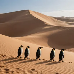 dune, penguins
