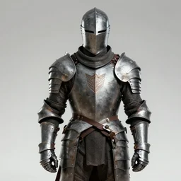 knight in gritty armor