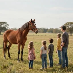 a found footage photo of a horse, made entirely out of 5 g signals, starring menicingly at an unvaccinated family. 8 5 mm lens, f 1. 8.