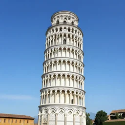 Straight tower of Pisa, photograph