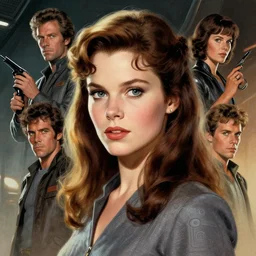 head portrait of 8 0 s scifi elegant pretty girl, ripley, cinematic, detailed, dynamic, artstation character, norman rockwell, everett raymond kinstler, artgerm, daniel gerhartz, greg rutkowski, pulp science fiction illustration