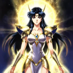 Ellen Paige as fantasy paladin woman, symmetrical portrait, holy glow, by Yoshitaka Amano, Ruan Jia, Kentaro Miura, Artgerm, 8k