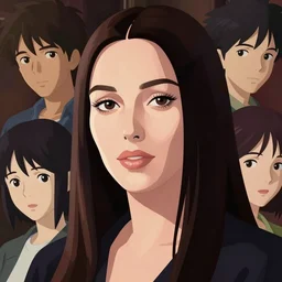 portrait of monica bellucci, clean cel shaded vector art, by lois van baarle, artgerm, helen huang, makoto shinkai, ilya kuvshinov, rossdraws, illustration
