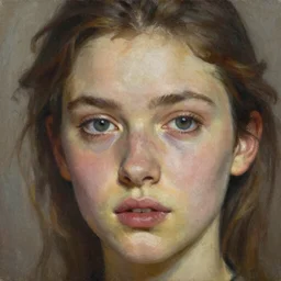 close up face of a extremely! beautiful bond female vam pire portrait, masterpiece, oil on canvas, artgerm, norman rockwell, craig mulins, trending on pxiv,