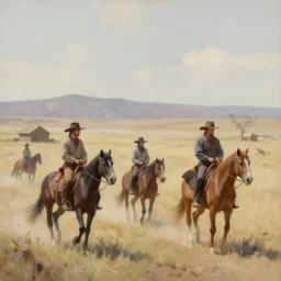 a matte painting of the wild west, oil painting, pale colors, high detail, 8 k, wide angle, trending on artstation,