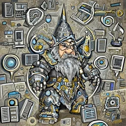 A super computer made by dwarfs, artwork by World of Warcraft Direction Art, detailed, dynamic, cinematic composition