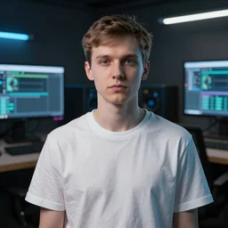 russian programmer ruslan 4 0 yo portrait in cyberpunk by professional photographer detailed photo 3 5 mm