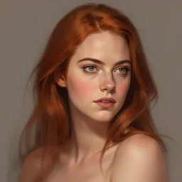 emma stone as leeloo digital art trending on artstation details intimate portrait