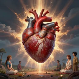 shamanic medicine of the heart, reiki healing, loving vibrations, designed by dr seuss and michal karcz, by cyril rolando and asher durand and natalie shau