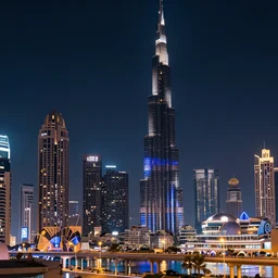 4 k photo of a synthwave dubai city
