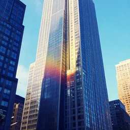 new york city building abstract geometric 🌈 render