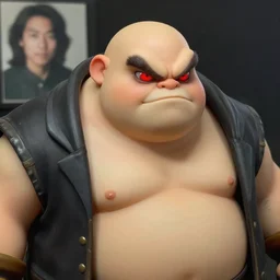 pudge from dota 2, detailed, artstation, creepypasta, 4 k, red eyes, real life old photo, smooth, photo in motion, realistic