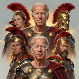 biden elemental art artstation, nuri iyem, james gurney, james jean, greg rutkowski, anato finnstark, cinematic, king leonidas of sparta, perfect faces