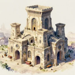 overwatch ancient roman building, stylized, exterior, architecture, in watercolor gouache detailed paintings, arcane, insanely detail, artstation, 8 k, futuristic, big medium small, props, furniture and decor, empty, no character