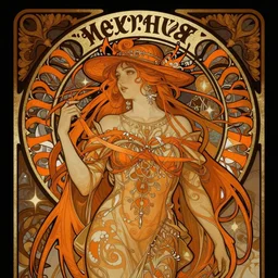 orange, dark fantasy, intricate, elegant, highly detailed, digital painting, artstation, concept art, matte, sharp focus, illustration, art by artgerm and alphonse mucha