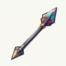a magical arrow, game item icon art, world of warcraft artstyle