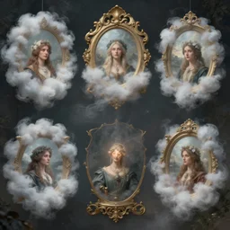celebration : : vapors : : clouded mirrors : : fantasy art : : anthropological photo painting : : 4 k hiper detailed