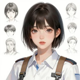 character concept art of an anime woman engineer | | cute - fine - face, pretty face, realistic shaded perfect face, key visual, fine details by hyeyoung kim, stanley artgerm lau, wlop, rossdraws, james jean, andrei riabovitchev, marc simonetti, and sakimichan, tranding on artstation