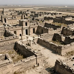 an abandoned ancient city, realistic, 4 k