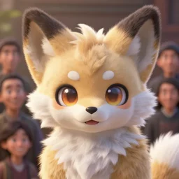a beautiful portrait of a cute anthropomorphic humanoid fursona. big eyes. character design by cory loftis, fenghua zhong, ryohei hase, ismail inceoglu and ruan jia. volumetric light, detailed, rendered in octane