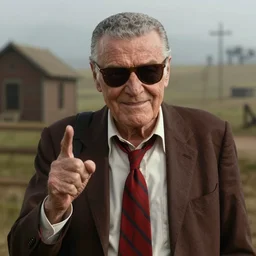 Film still of Stan Lee, from Red Dead Redemption (2018 video game)