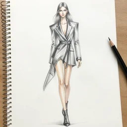 fashion design pencil drawing