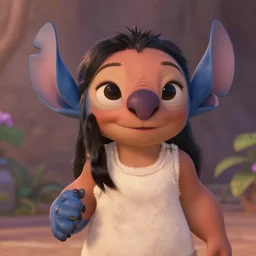 Miranda Cosgrove as Lilo in disney Lilo and Stitch live action, 8k full HD photo, cinematic lighting, anatomically correct, oscar award winning, action filled, correct eye placement,