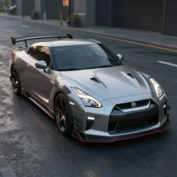 cyberpunk nissan gtr, hyperdetailed, artstation, accurate, octane render, 8k