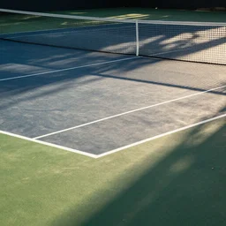a tennis court,