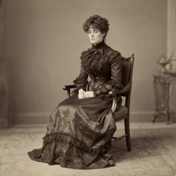 concept art, 1 9 th century photograph, spirit of a victorian woman in a chair