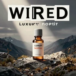 luxury nootropic advertisement in wired magazine