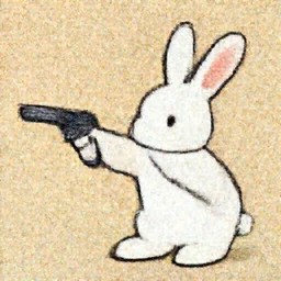 it is no fun when the rabbit has the gun