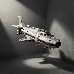 a spaceship in the style of mc escher