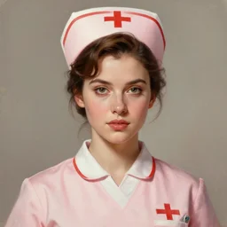 perfectly - portrait of a beautiful female nurse netflix character, 8 0 s movie poster vibe, intricate, highly detailed, digital painting, loose brush strokes, realistic shaded lighting, artstation, concept art, smooth, sharp focus, illustration, realism, oil painting, unreal engine 5, 8 k, art by peter mohrbacher and sam spratt